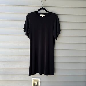 Michael Kors Fluttery Sleeves Relax Fit Dress Blouson Women's Size M Black